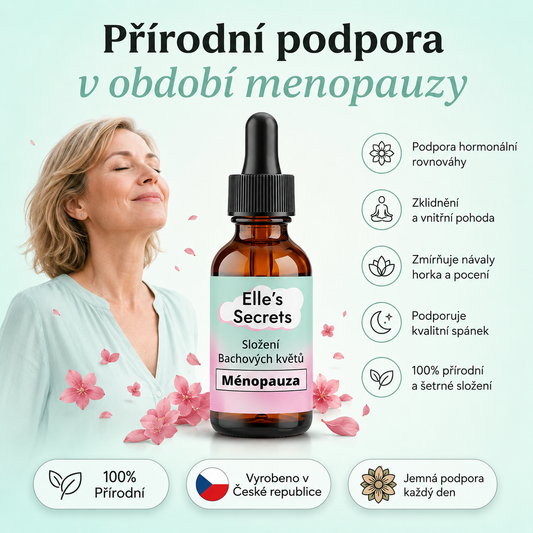 Bachovy květy na menopauzu – rovnováha & vnitřní komfort