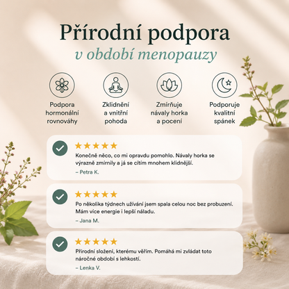 Bachovy květy na menopauzu – rovnováha & vnitřní komfort