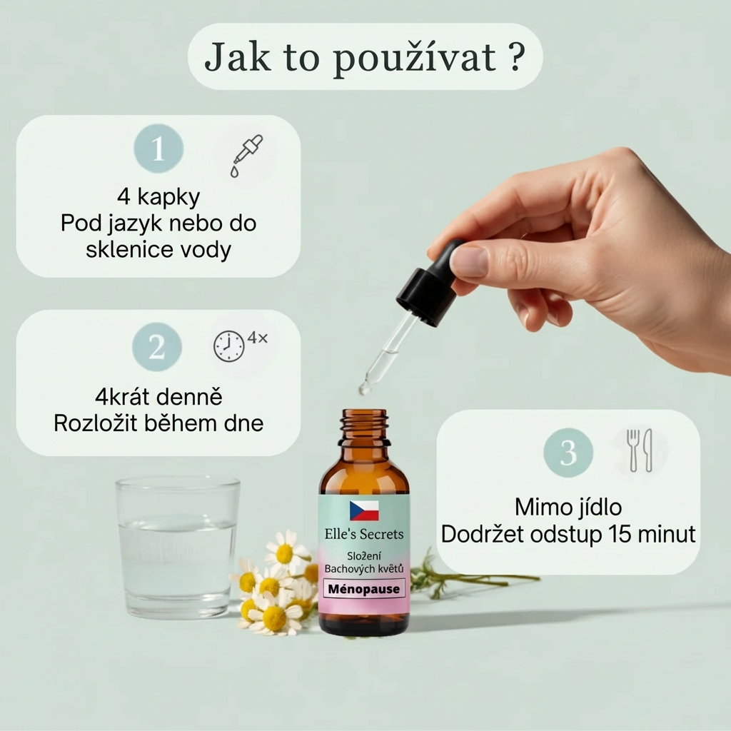 Bachovy květy na menopauzu – rovnováha & vnitřní komfort
